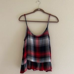 Plaid tank top